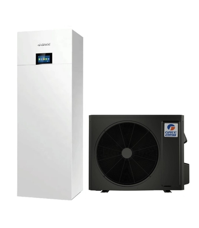 Šilumos siurblys oras-vanduo Gree Versati IV DUO 14.6/13.8kW su integruotu 185l boileriu - nuotrauka 1
