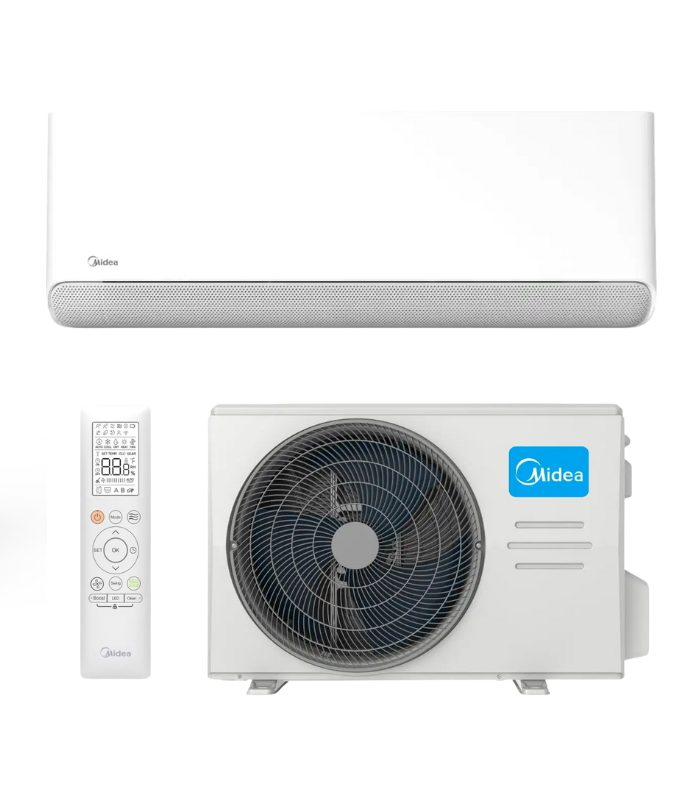 Šilumos siurblys Midea BREEZELESS E 3.6/3.8kW MSCB1BU-12HRFN8 / MOX103-12HFN8 - nuotrauka 1