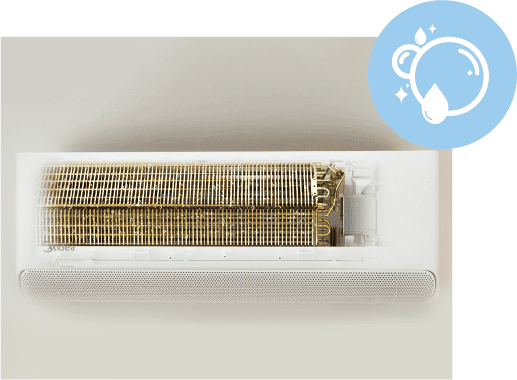 Šilumos siurblys Midea BREEZELESS E 3.6/3.8kW MSCB1BU-12HRFN8 / MOX103-12HFN8 3 Midea Breezeless E I-clean