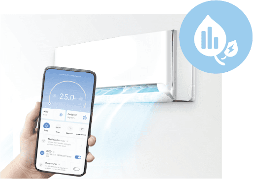 Šilumos siurblys Midea BREEZELESS E 3.6/3.8kW MSCB1BU-12HRFN8 / MOX103-12HFN8 4 Midea Breezeless E algoritmas