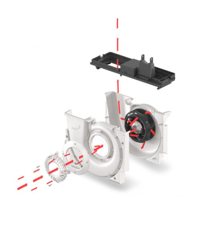 Rekuperatorius Zehnder ComfoAir Q 350 ERV TR plokštelinis entalpinis 6