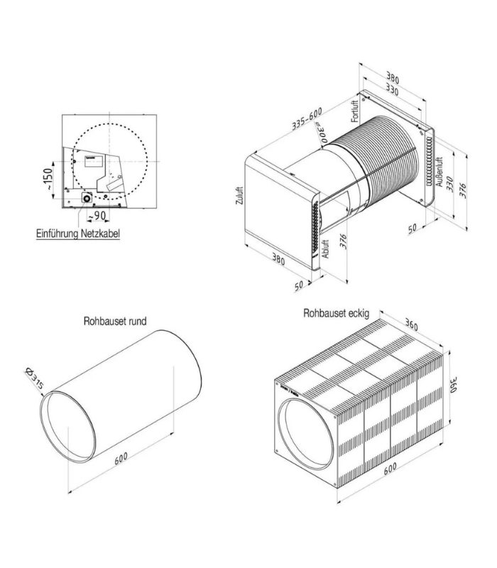 Mini rekuperatorius Zehnder ComfoSpot 50 4