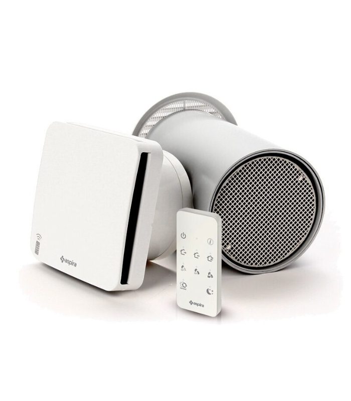 Mini rekuperatorius Aspirvelo Air Ecocomfort 160 RF - nuotrauka 1