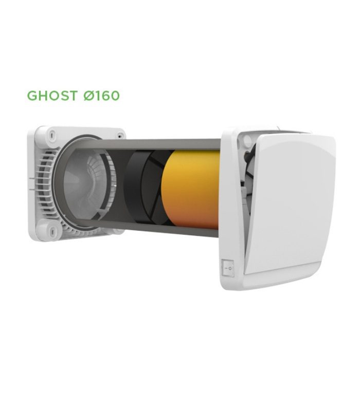 Mini rekuperatorius O.ERRE GHOST 160 BASE su valdymo pulteliu 3